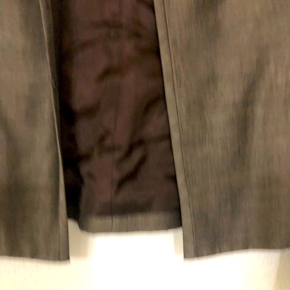 Kenneth Cole‎ bronze metallic silk shantung look slim fit modern blazer Size 2 - Picture 13 of 16